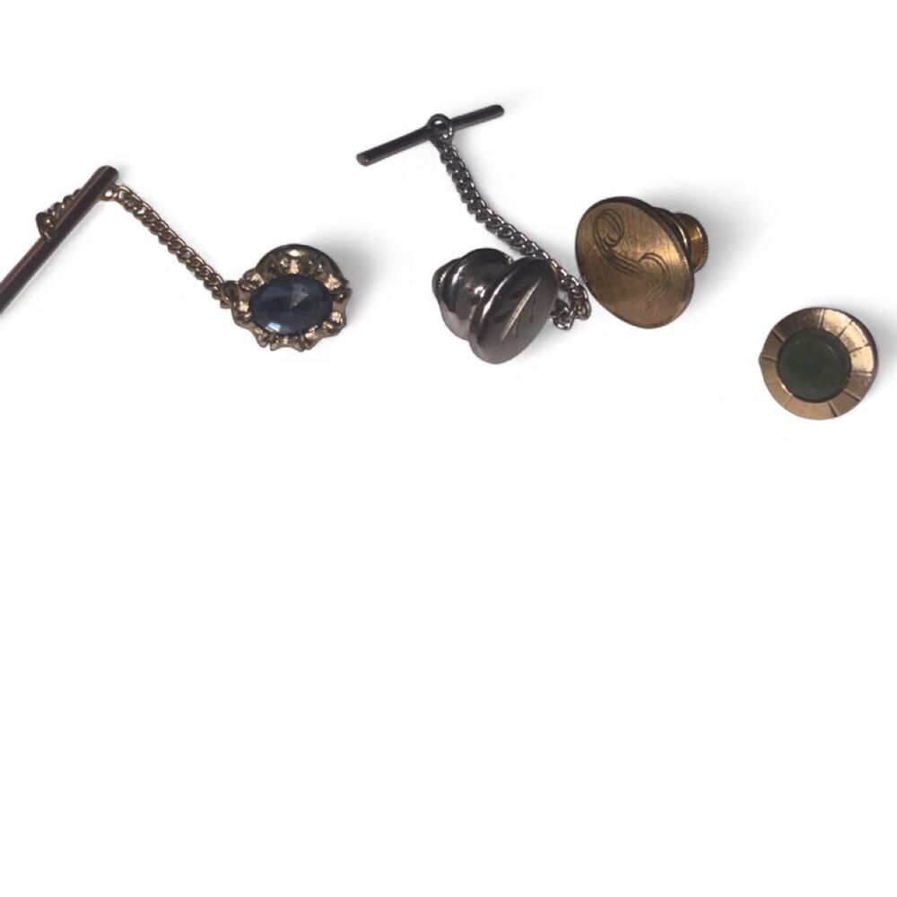 Vintage Multi-colored vintage buttons and tie tack